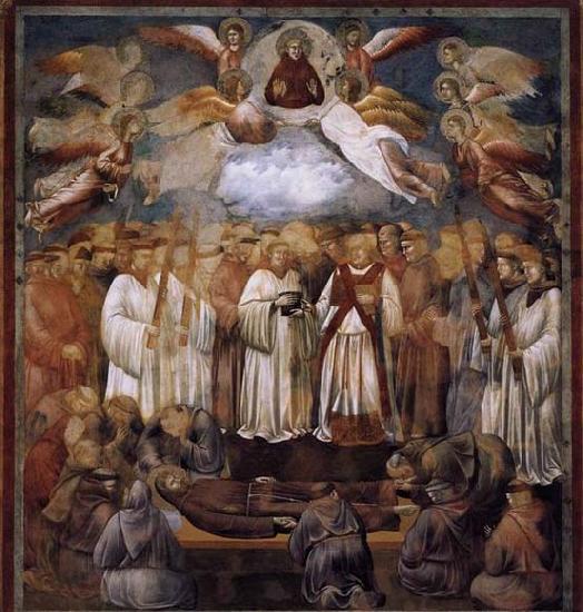 GIOTTO di Bondone Death and Ascension of St Francis China oil painting art